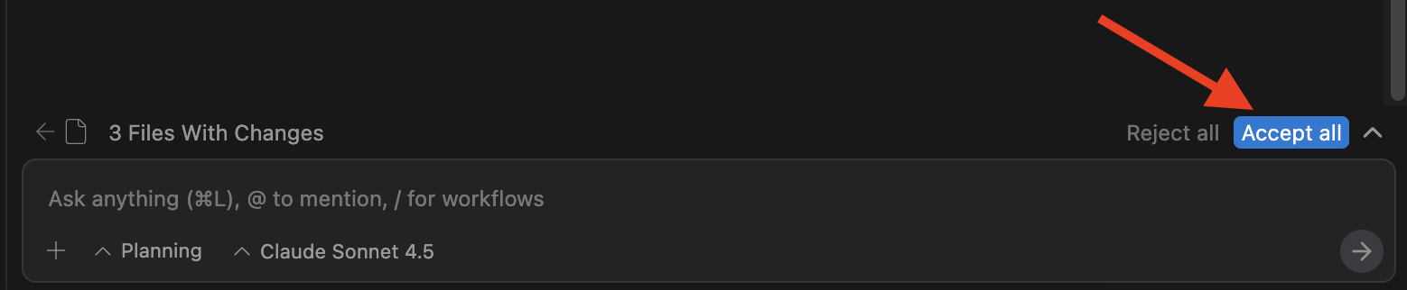 Accept All in Antigravity